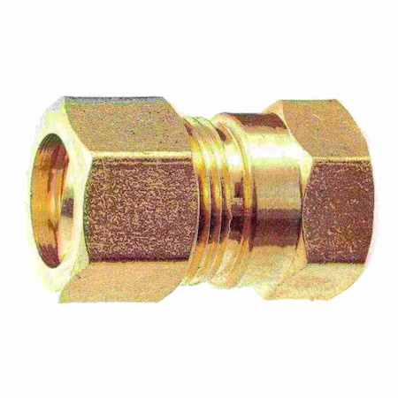 Midwest Fastener 5/8" OD x 1/2FIP Brass Compression Pipe Connectors 2PK 34496